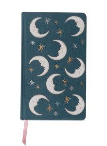 JB85-2224EU Celestial Bookcloth Journal - Teal Moon